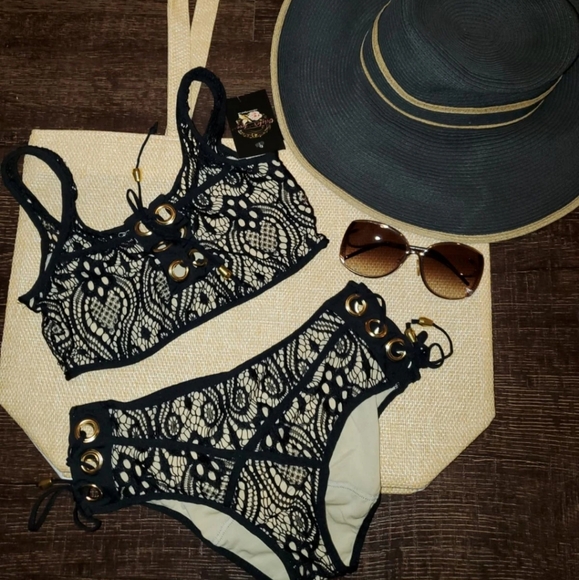 Sexy Lace 2 piece Swimsuit - Picture 5 of 7